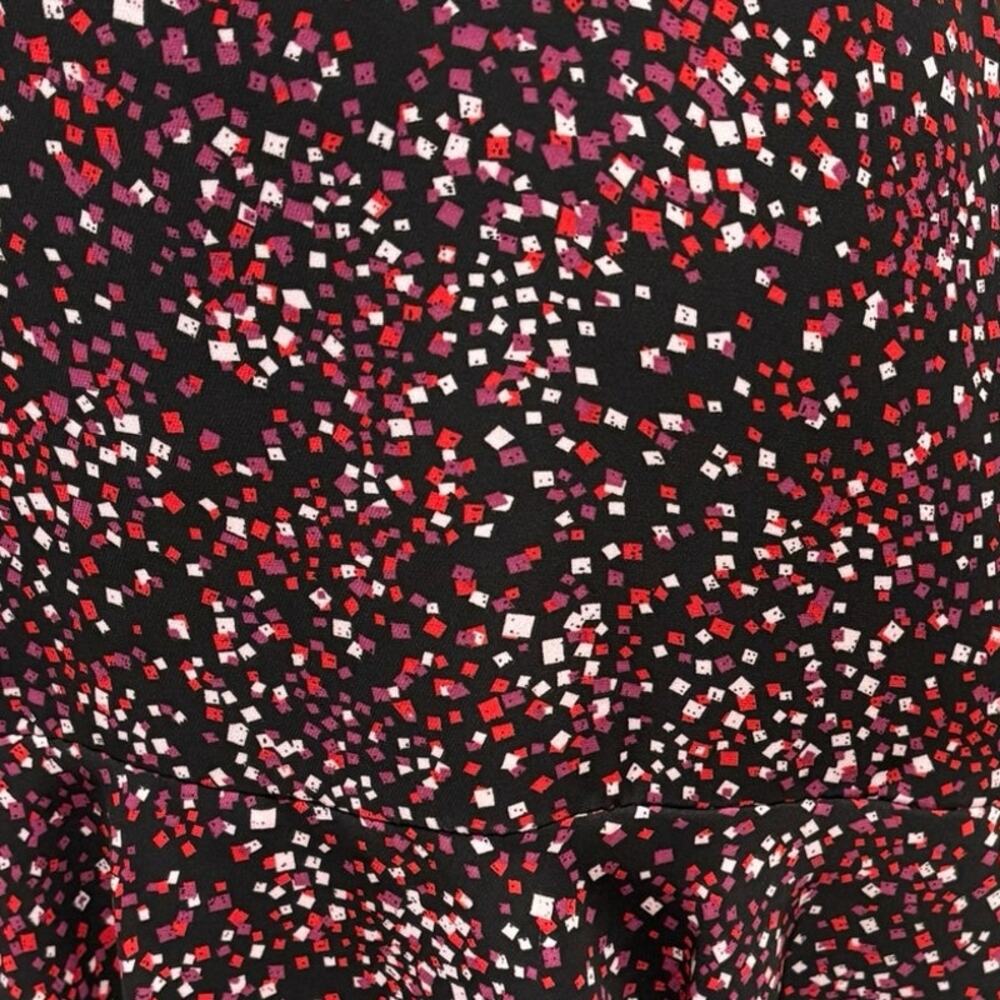 Parker Size M Ruffled Mini Dress Scatter Confetti Print - Picture 4 of 8